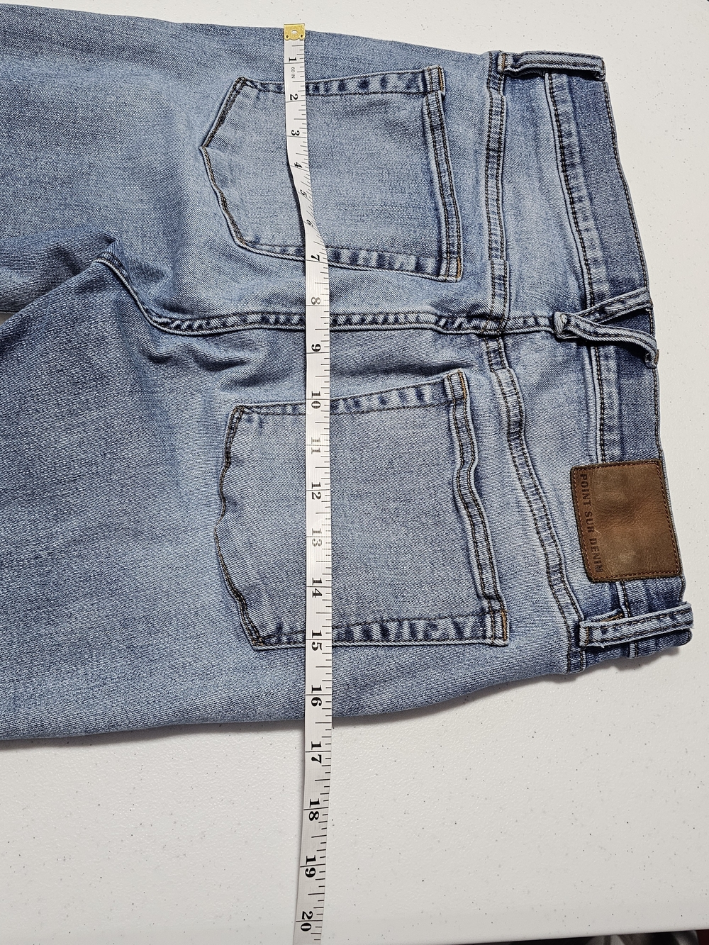 J.Crew Point Sur 10" Hightower High-Rise Straight Distressed Raw Hem Jeans - Picture 8 of 12